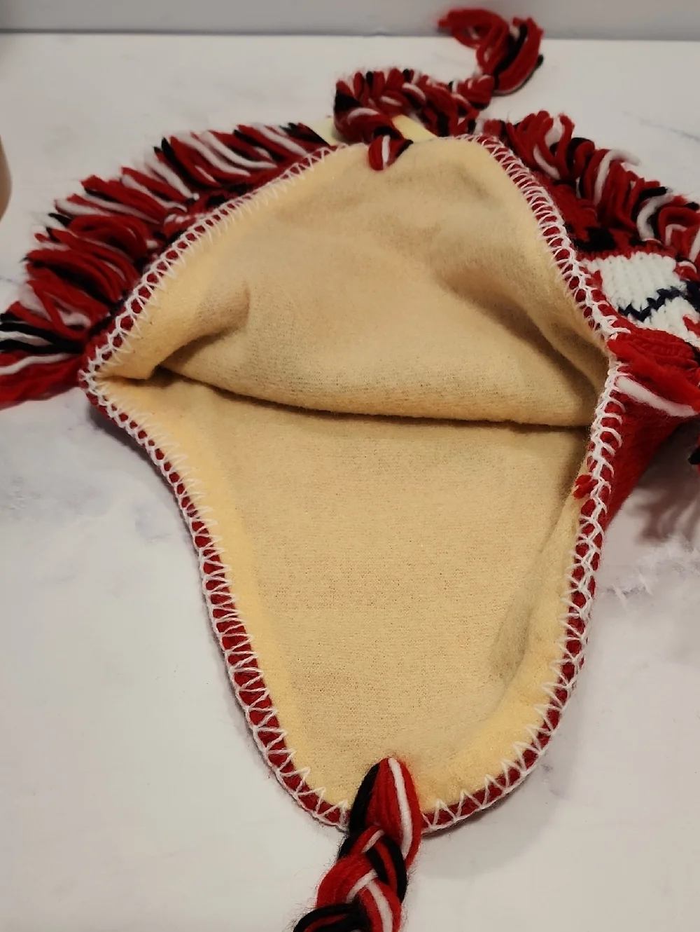 Johnkent Winter Red & White Hat Brand New